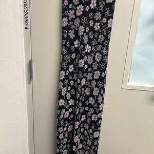 Floral Black and White coverup dress